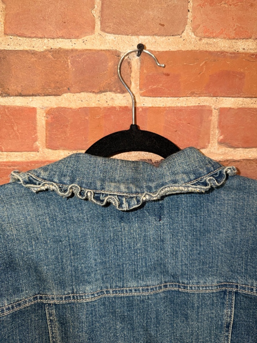 Westport Blue Ruffle-Trim Denim Jacket - Picture 10 of 12
